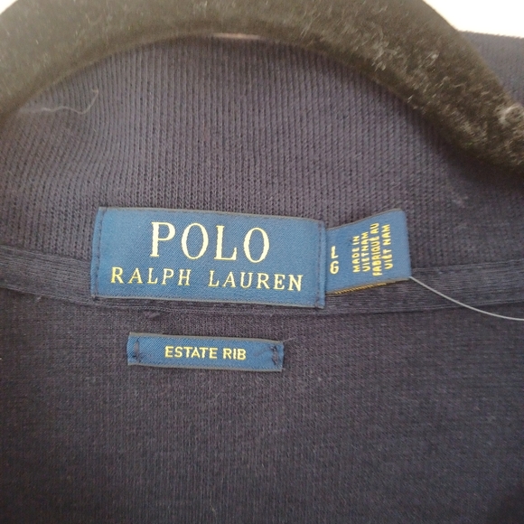 Men's Polo Ralph Lauren Estate Rib Quarter Zip Large - Picture 6 of 10